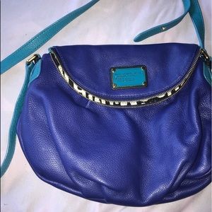 Marc Jacobs leather purse blue. Like new